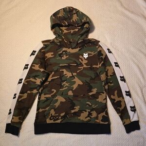 Boys FOX Racing Green Camo Hoodie